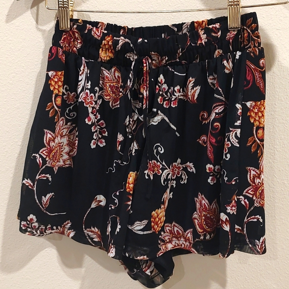 Floral Flowing Shorts